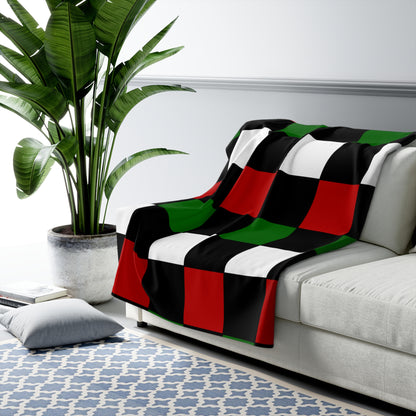 Kenya Retro Check Blanket Throw