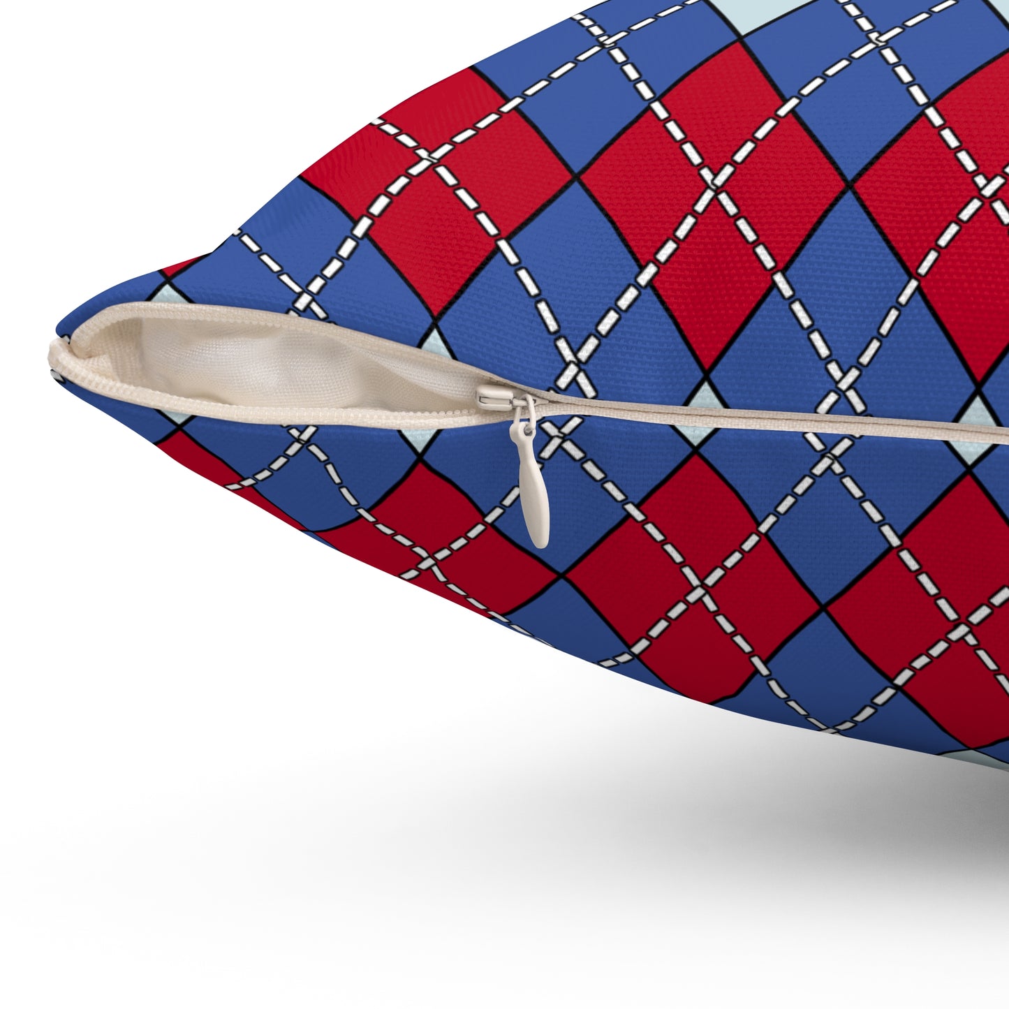 Guam Retro Argyle Cushion Pillow