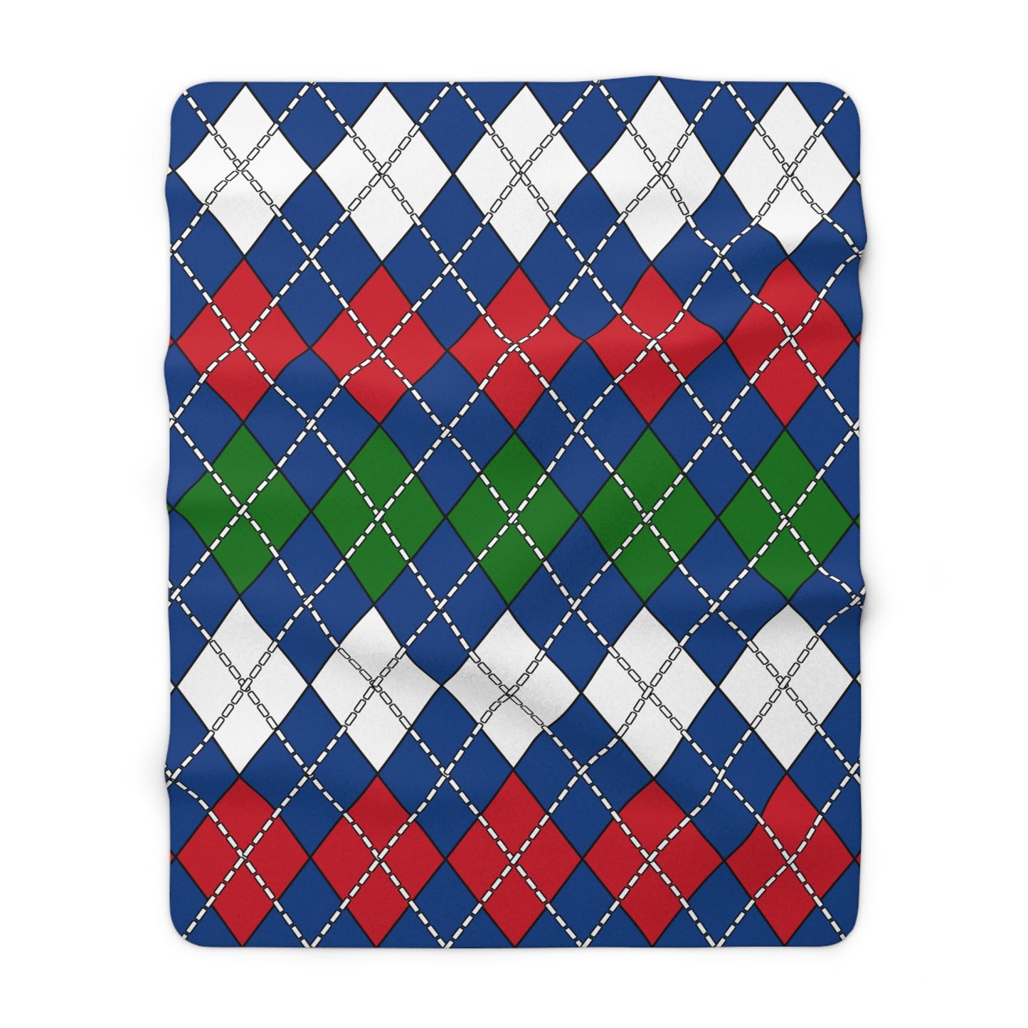 Belize Retro Argyle Blanket Throw
