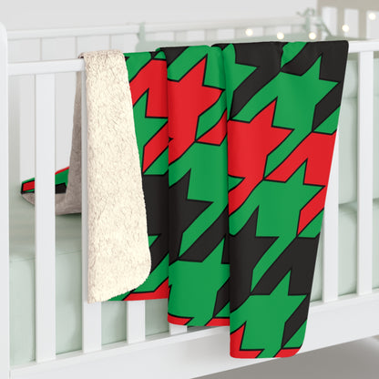 Martinique Retro Houndstooth Blanket Throw