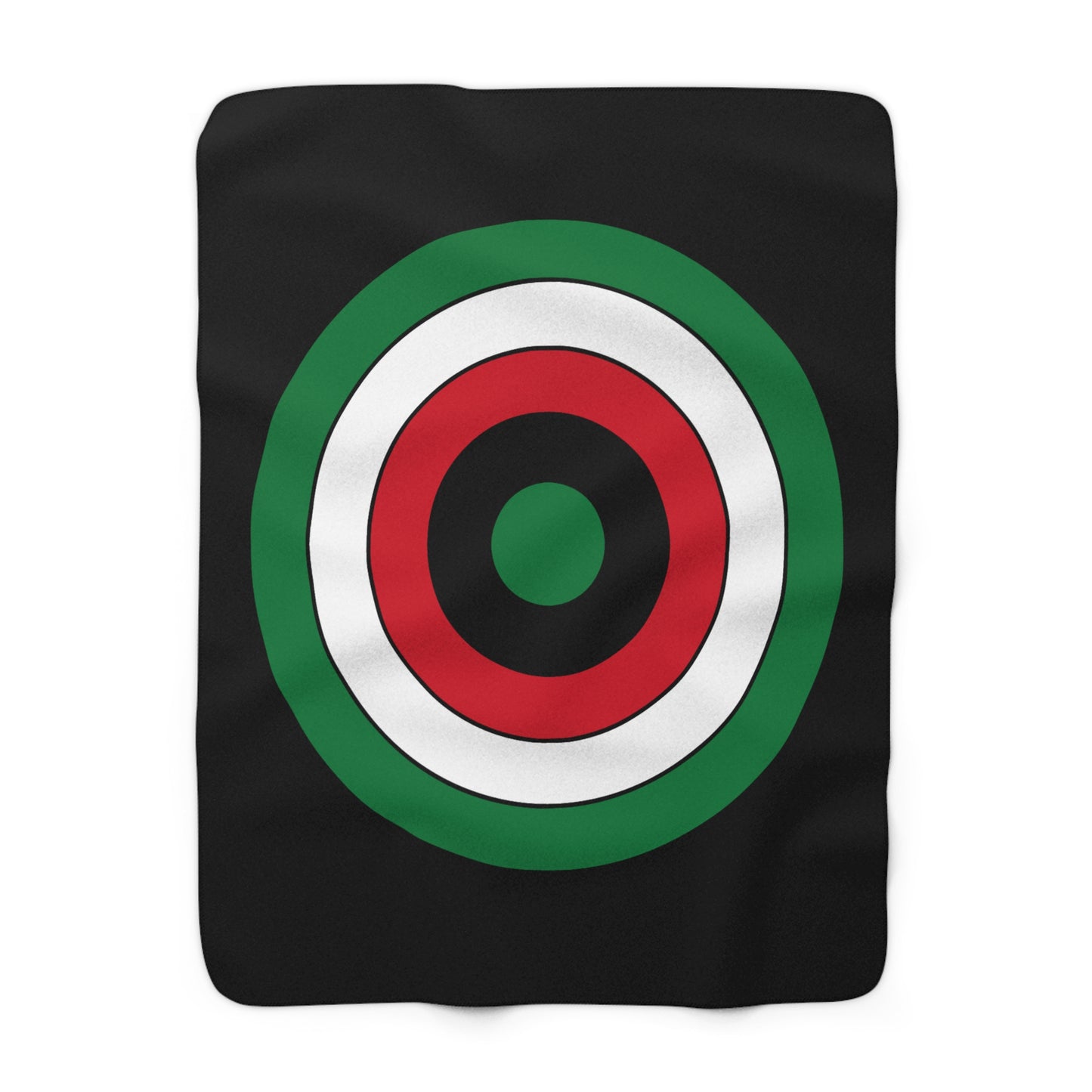 Syria Retro Target Blanket Throw