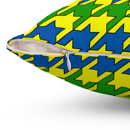 Saint Vincent And The Grenadines Retro Houndstooth Cushion Pillow