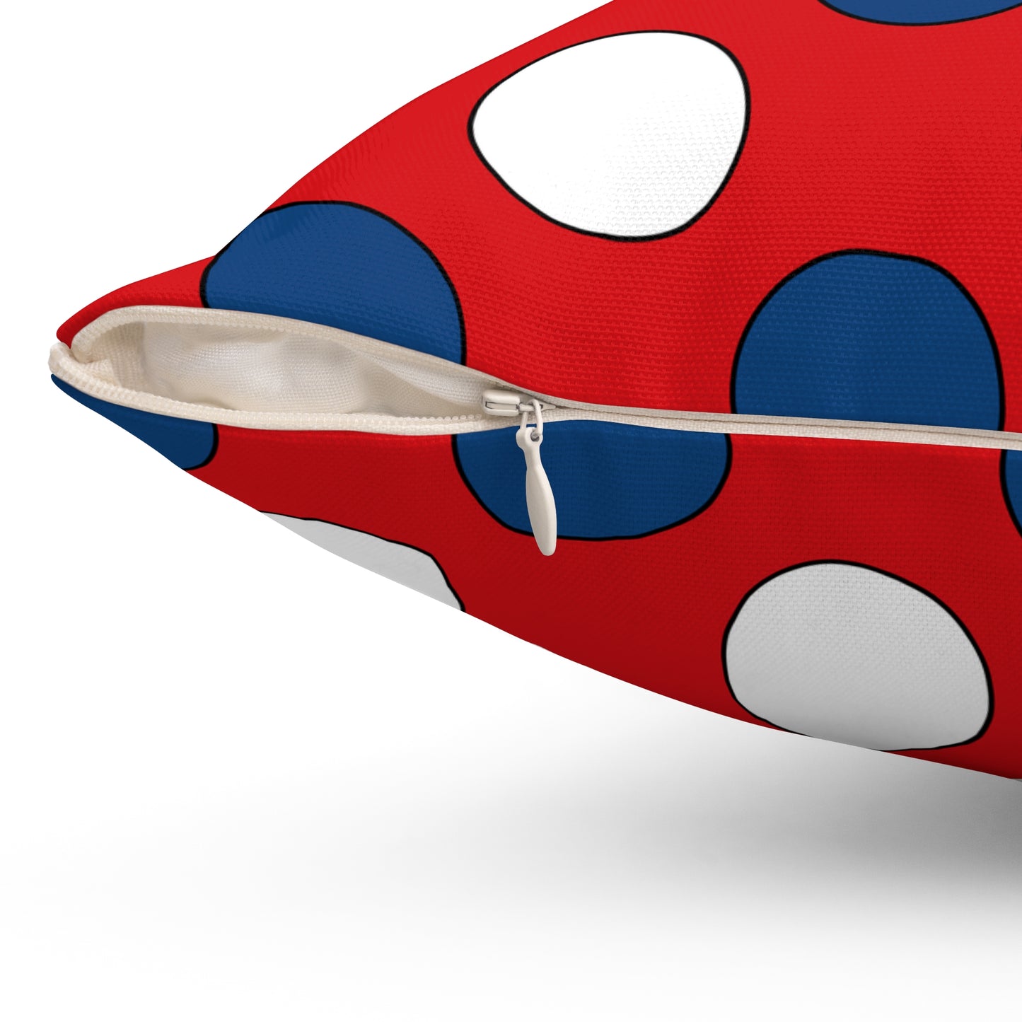 Czechia Retro Polka Dots Cushion Pillow
