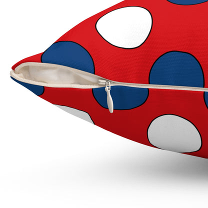 Czechia Retro Polka Dots Cushion Pillow