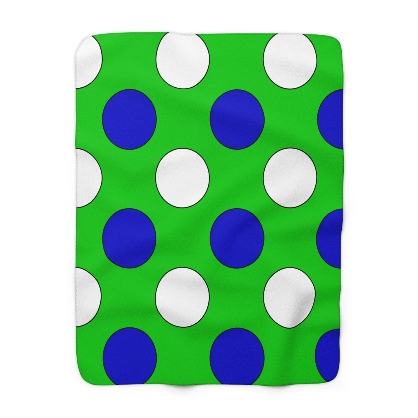 Sierra Leone Retro Polka Dots Blanket Throw