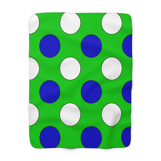 Sierra Leone Retro Polka Dots Blanket Throw