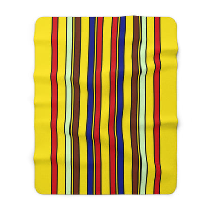 Ecuador Retro Stripes Blanket Throw