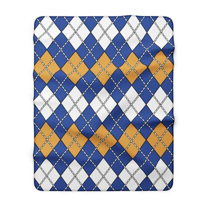 Marshall Islands Retro Argyle Blanket Throw