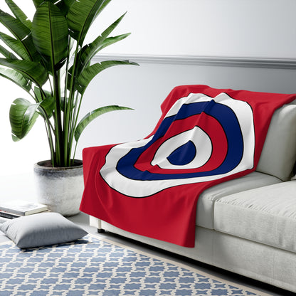United Kingdom (UK) Retro Target Blanket Throw