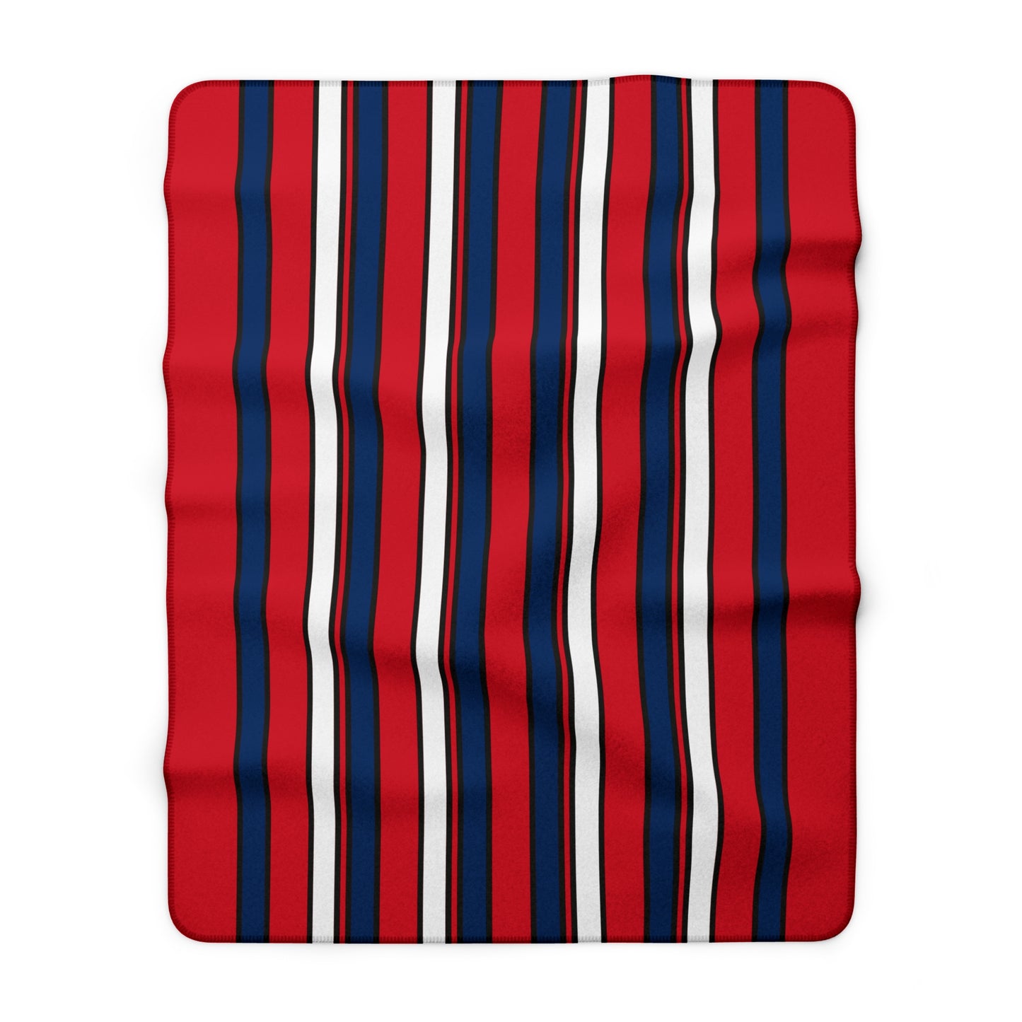 Dominican Republic Retro Stripes Blanket Throw