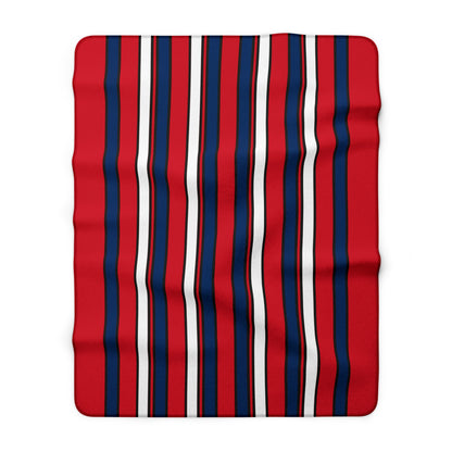 Dominican Republic Retro Stripes Blanket Throw