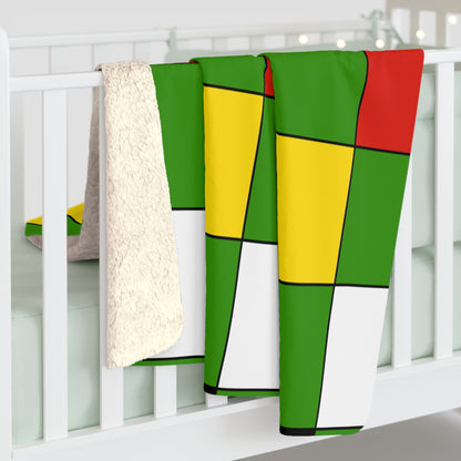 Guyana Retro Check Blanket Throw