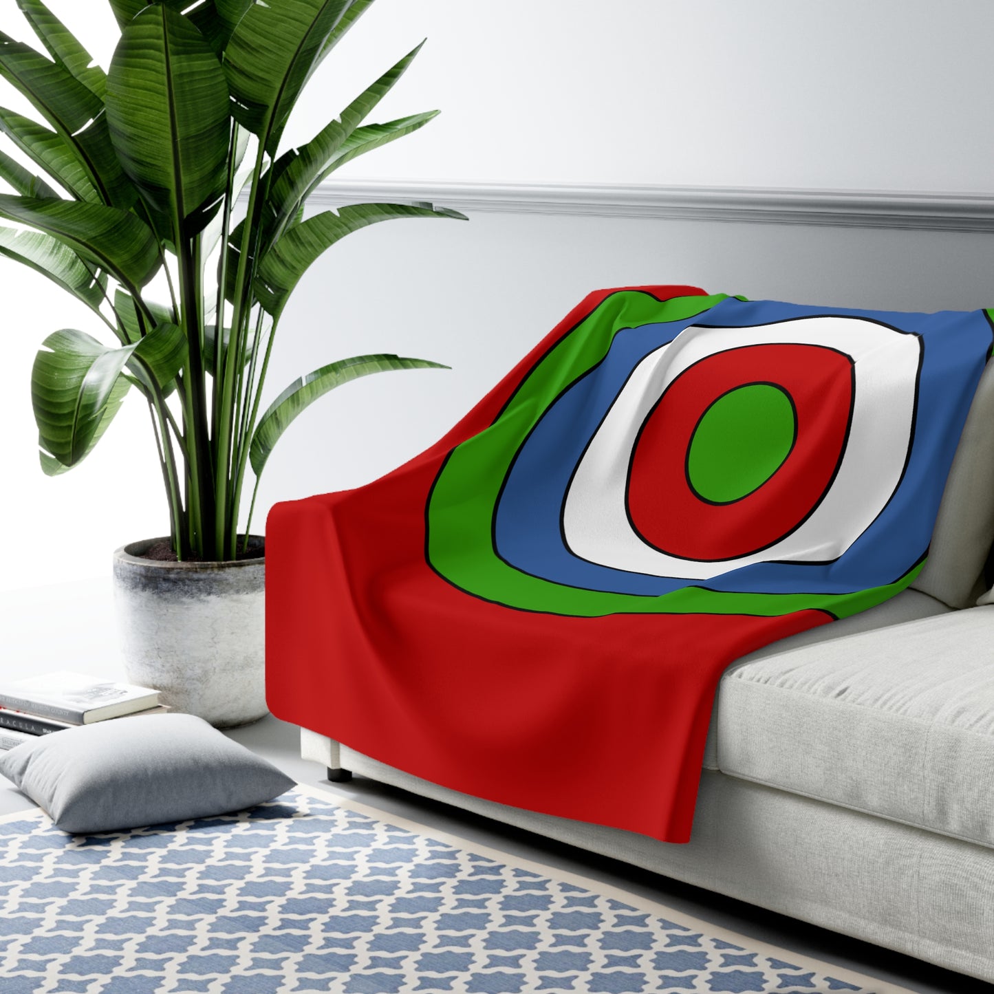 Namibia Retro Target Blanket Throw