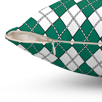Macao Retro Argyle Cushion Pillow