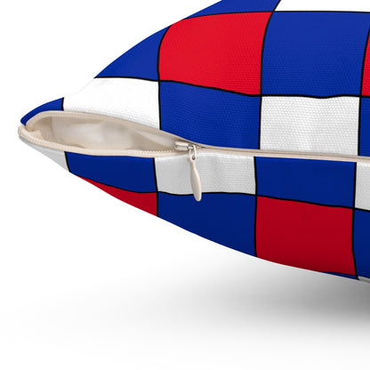 Cambodia Retro Check Cushion Pillow