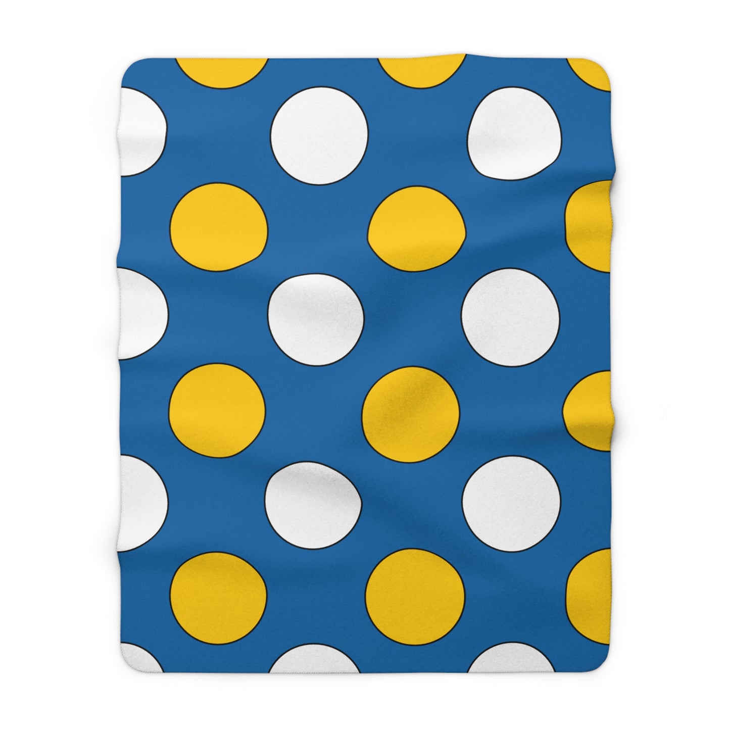 Canary Islands Retro Polka Dots Blanket Throw