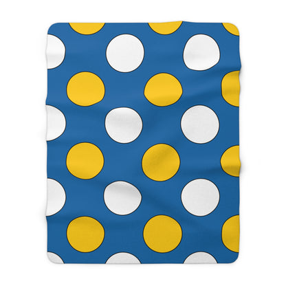 Canary Islands Retro Polka Dots Blanket Throw