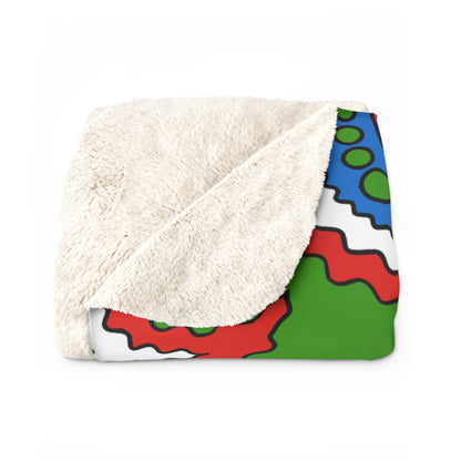 Equatorial Guinea Retro Paisley Blanket Throw