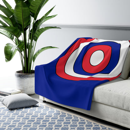 Sint Maarten Retro Target Blanket Throw