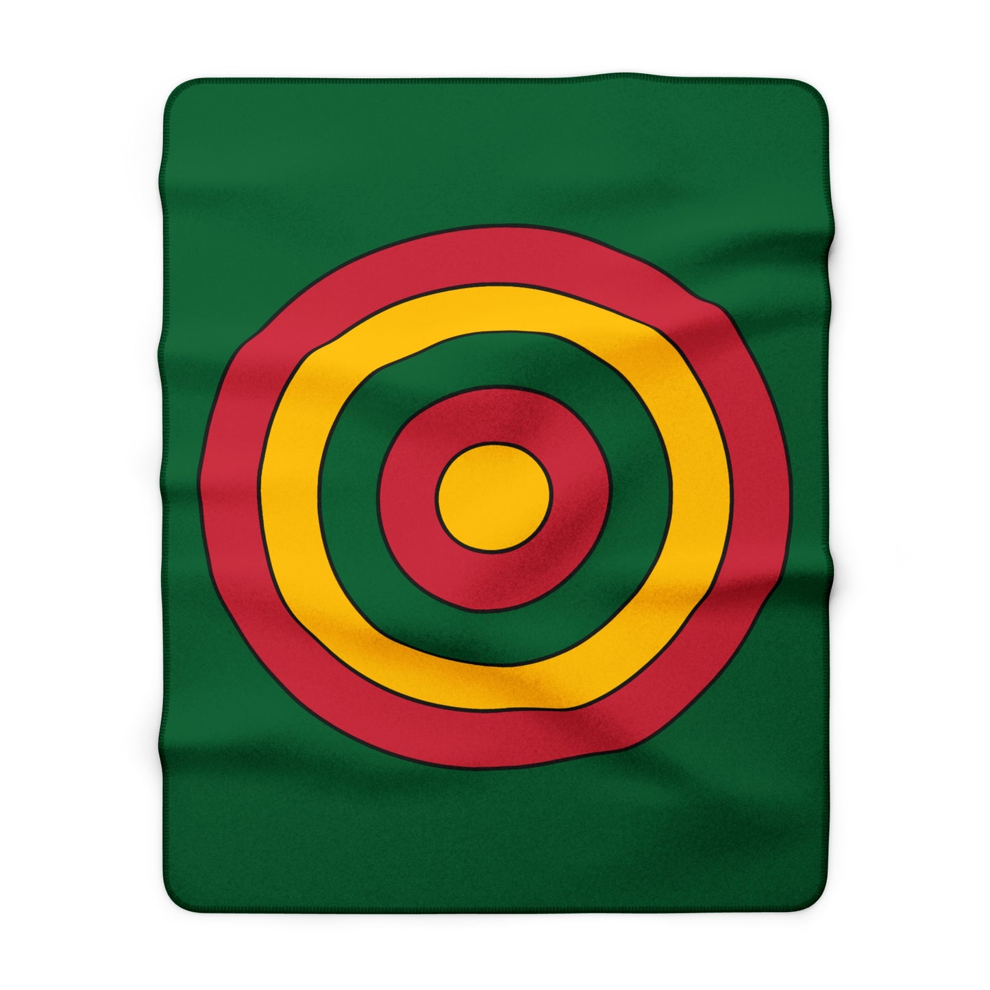 Mauritania Retro Target Blanket Throw