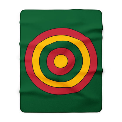 Mauritania Retro Target Blanket Throw