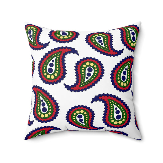 Diego Garcia Retro Paisley Cushion Pillow