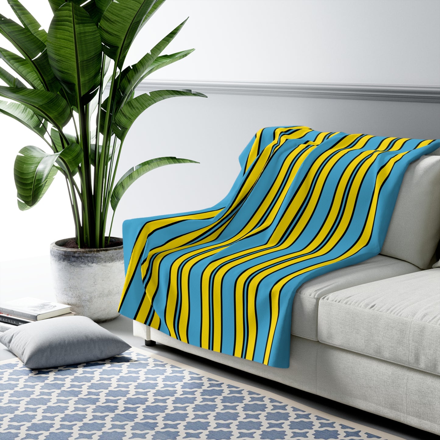 Palau Retro Stripes Blanket Throw
