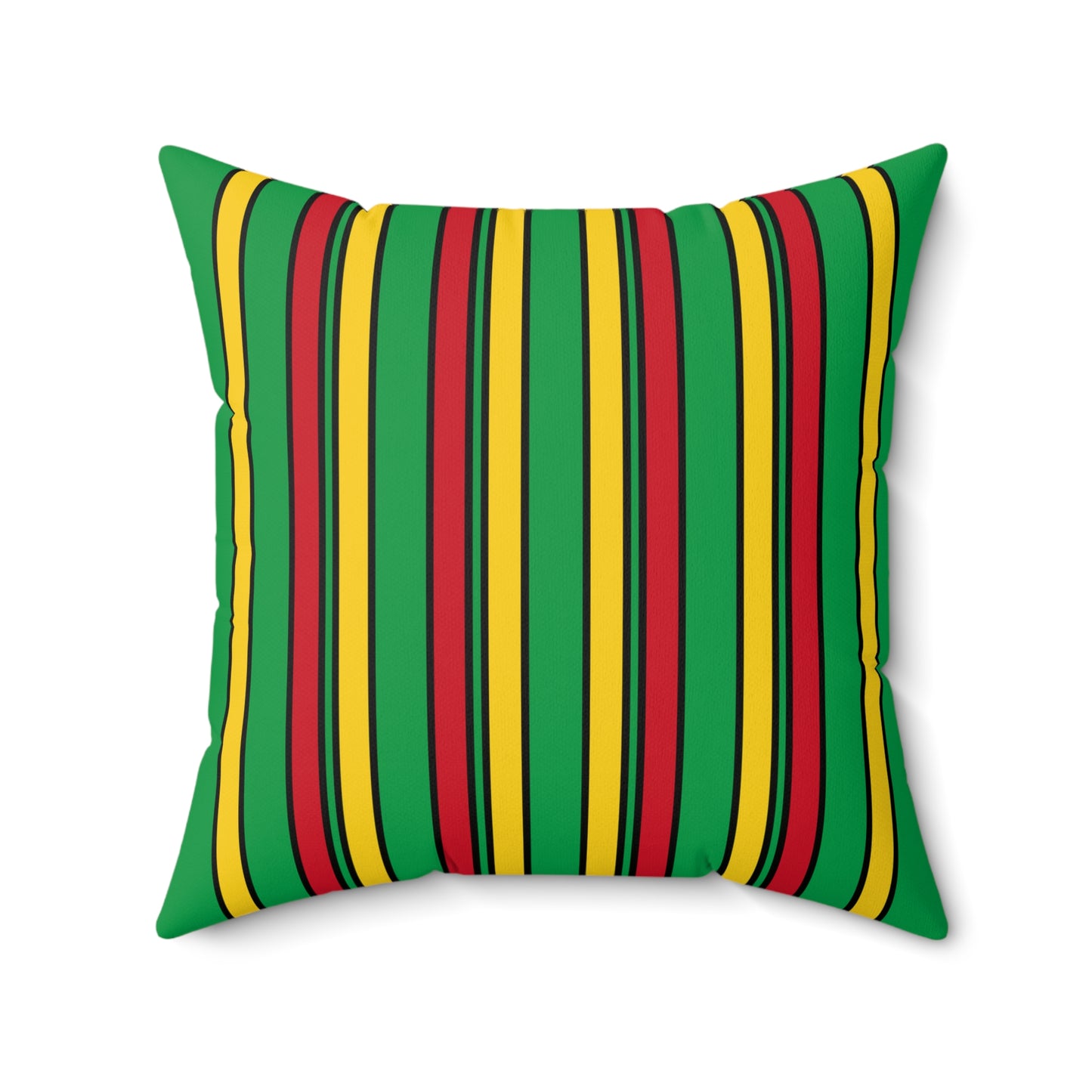 Guinea Bissau Retro Stripes Cushion Pillow