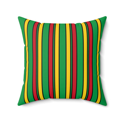 Guinea Bissau Retro Stripes Cushion Pillow