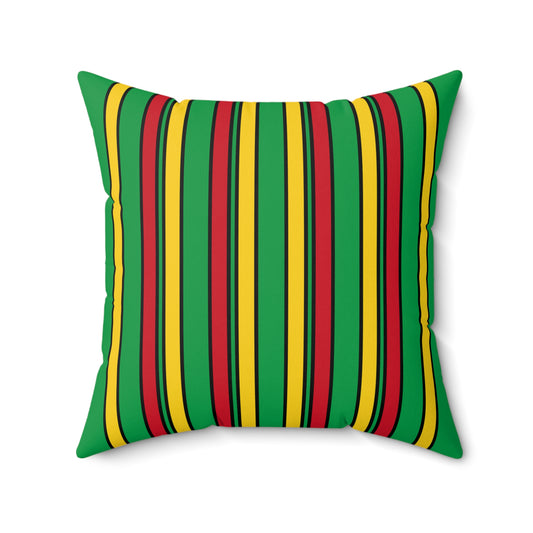 Guinea Bissau Retro Stripes Cushion Pillow
