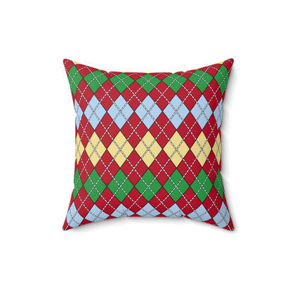 Eritrea Retro Argyle Cushion Pillow
