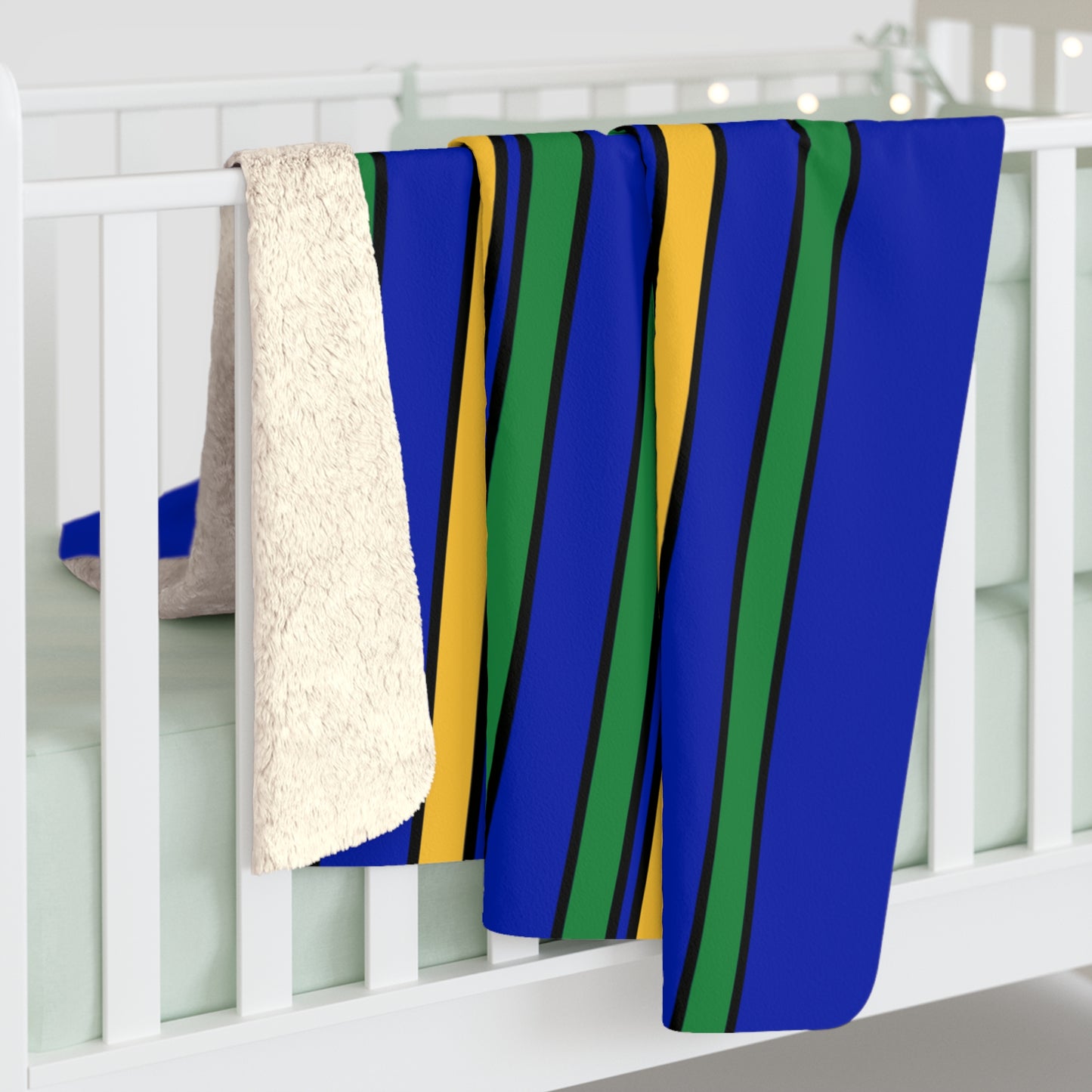 Christmas Island Retro Stripes Blanket Throw