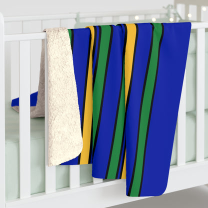 Christmas Island Retro Stripes Blanket Throw