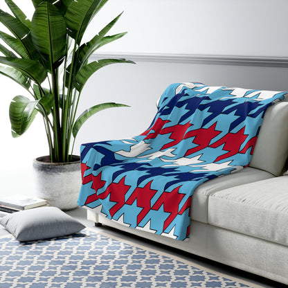 Fiji Retro Houndstooth Blanket Throw