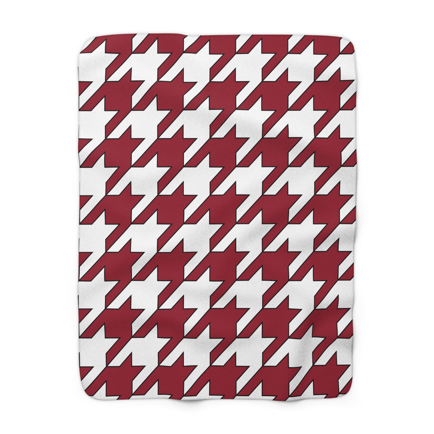 Latvia Retro Houndstooth Blanket Throw