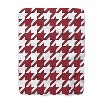 Latvia Retro Houndstooth Blanket Throw