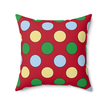 Eritrea Retro Polka Dots Cushion Pillow