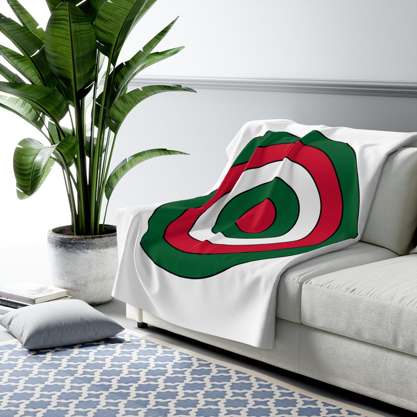 Algeria Retro Target Blanket Throw
