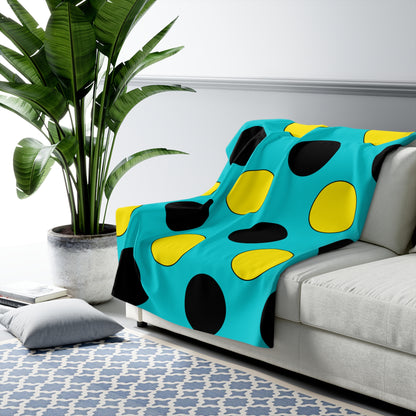 Bahamas Retro Polka Dots Blanket Throw