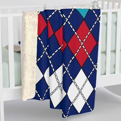 Montserrat Retro Argyle Blanket Throw