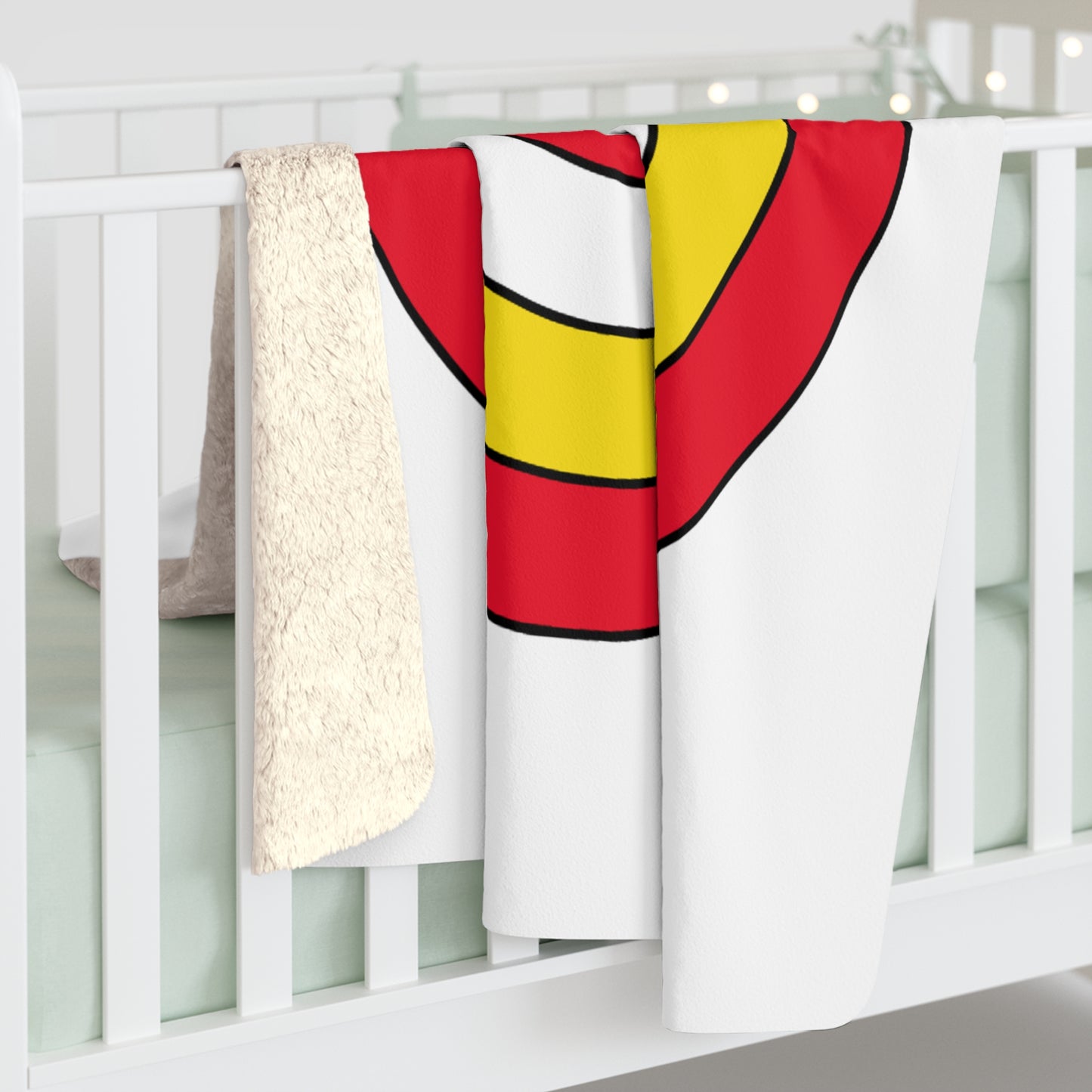Guernsey Retro Target Blanket Throw