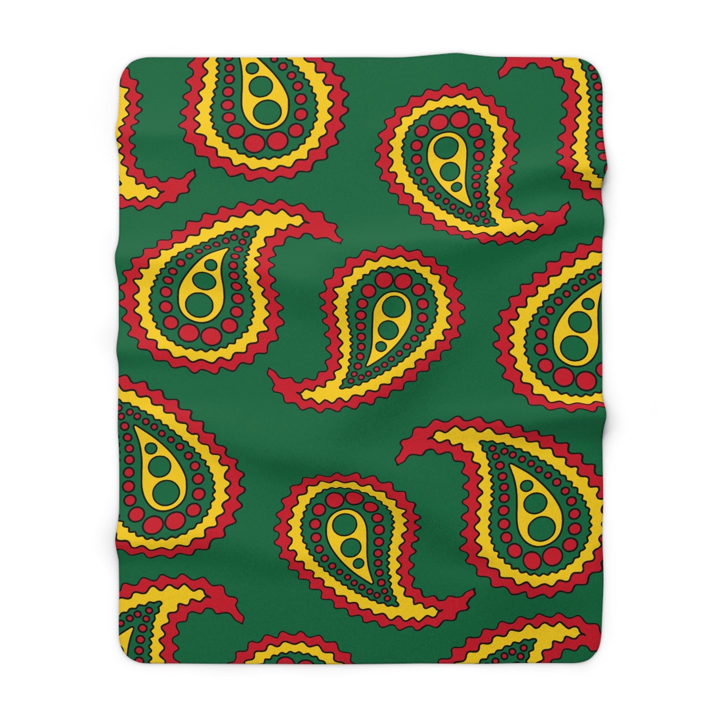 Ghana Retro Paisley Blanket Throw