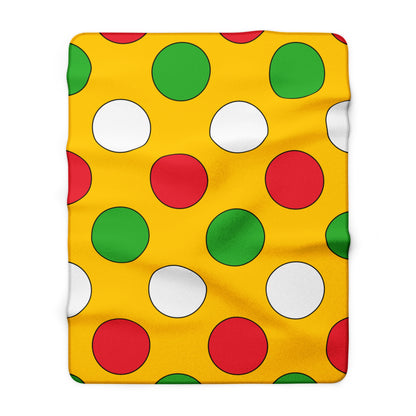 Myanmar Retro Polka Dots Blanket Throw