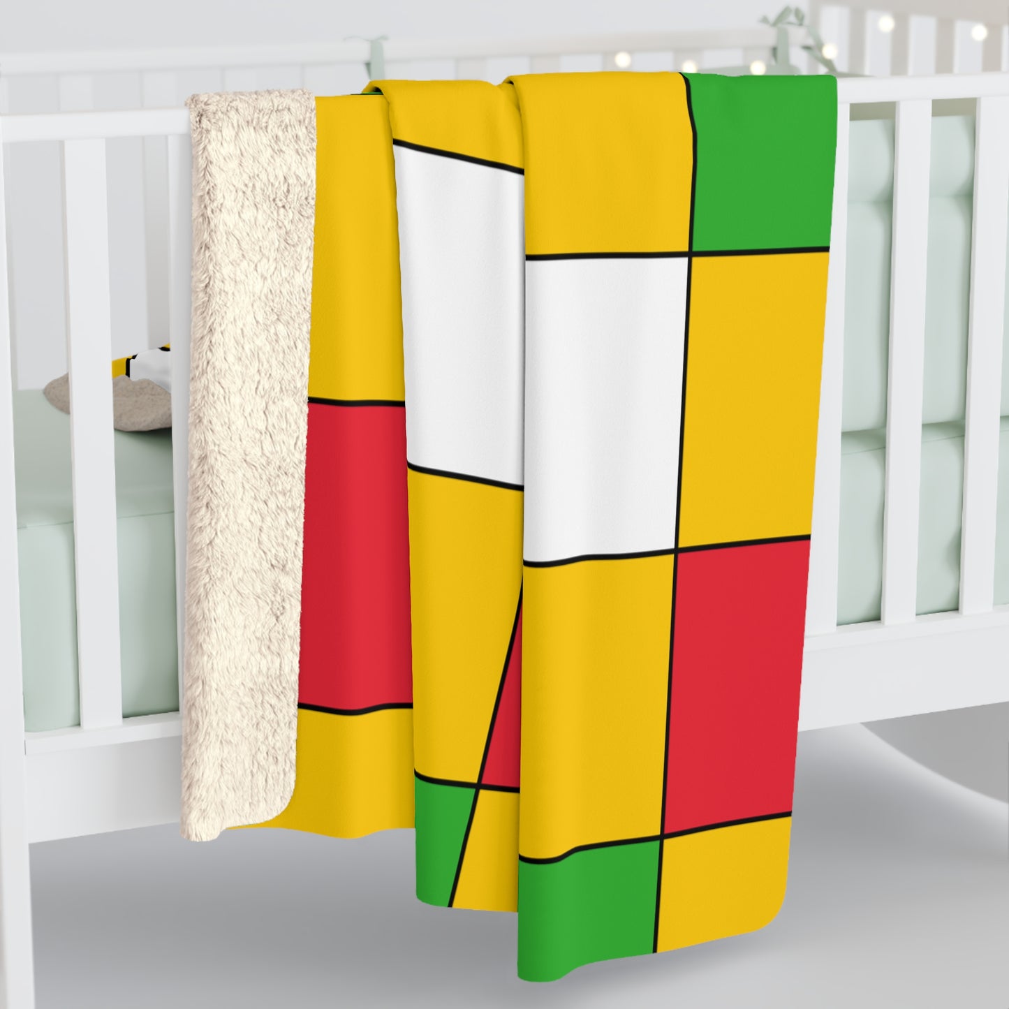 Myanmar Retro Check Blanket Throw