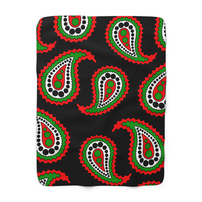 Sudan Retro Paisley Blanket Throw