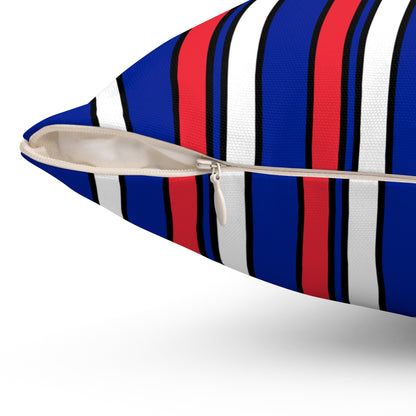 French Southern Territories Retro Stripes Cushion Pillow