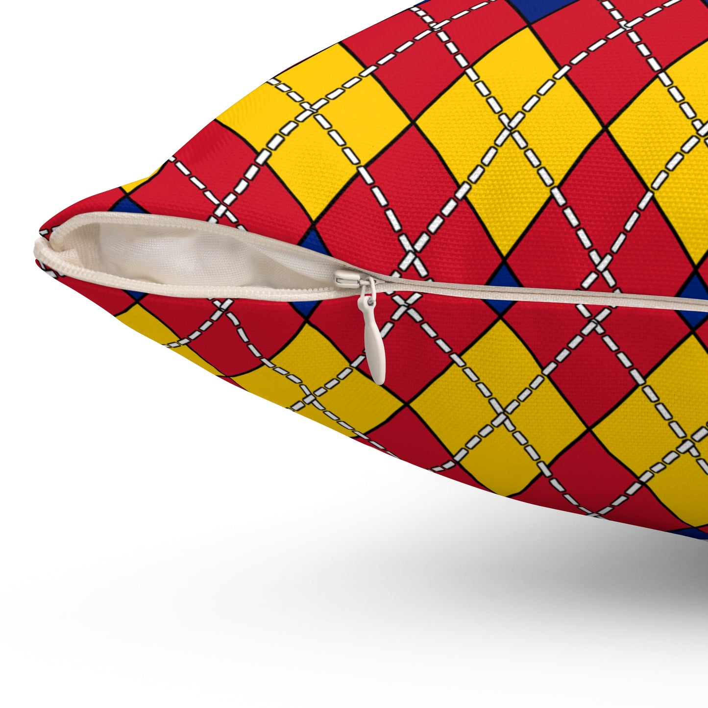 Venezuela Retro Argyle Cushion Pillow