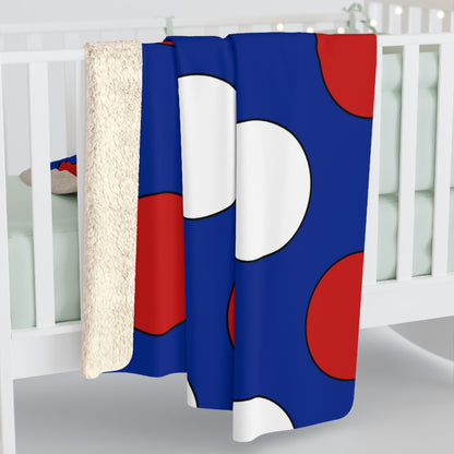 Cuba Retro Polka Dots Blanket Throw