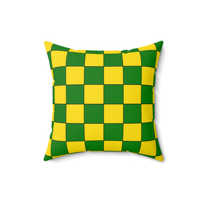 Cocos Islands Retro Check Cushion Pillow