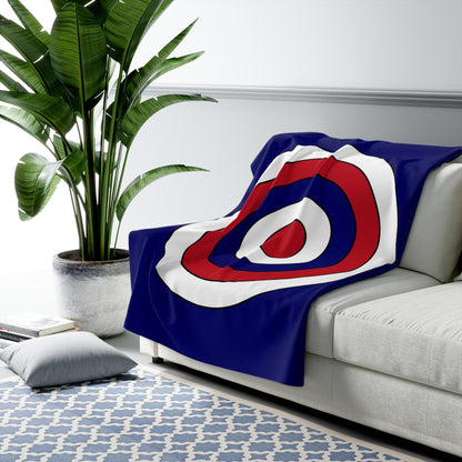 American Samoa Retro Target Blanket Throw